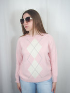 Pullover con losanghe