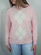 Pullover con losanghe