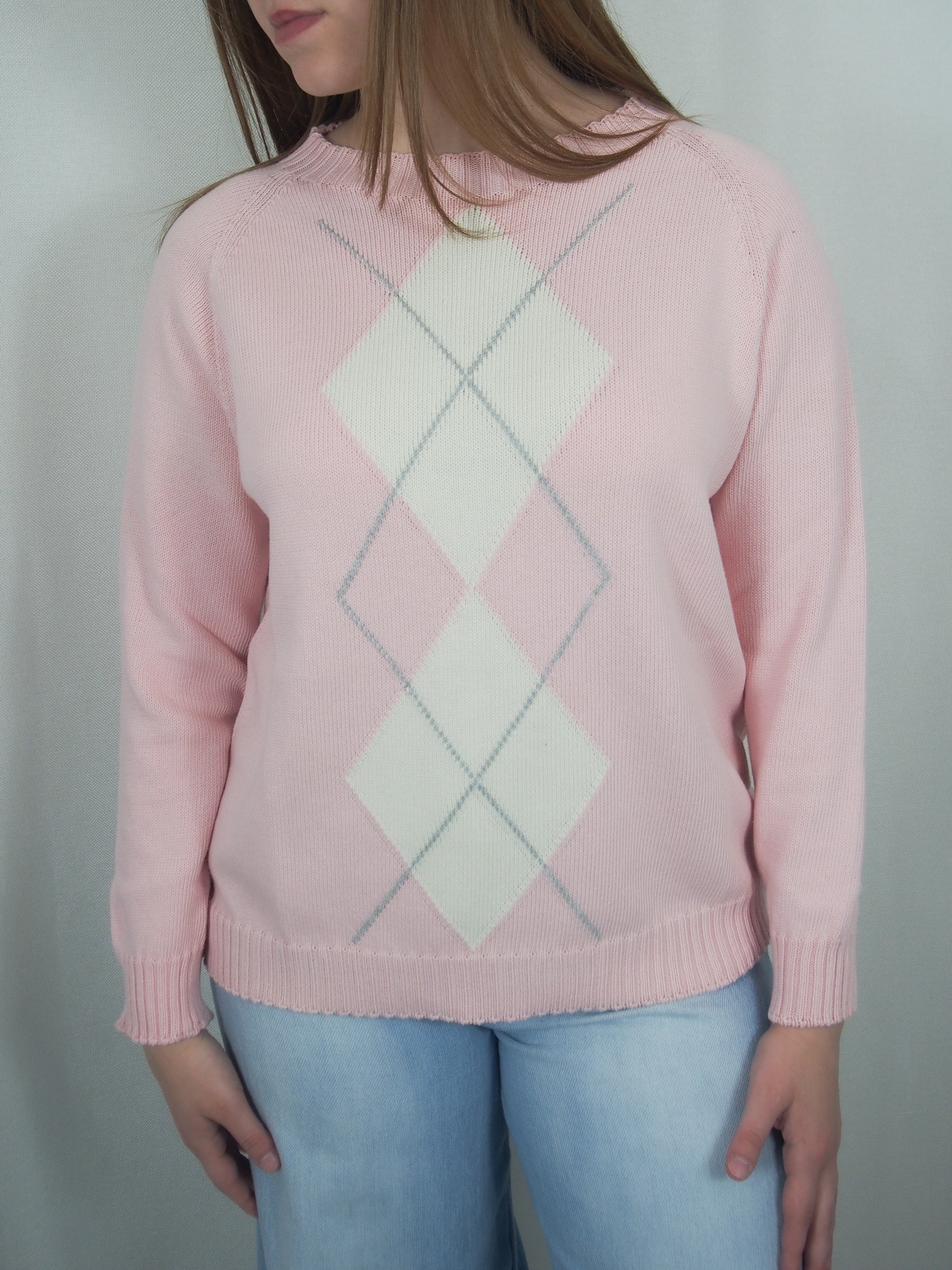 Pullover con losanghe