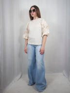 Jeans Palazzo con Frange