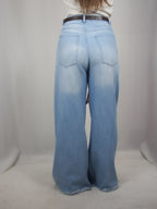 Jeans Palazzo con Frange