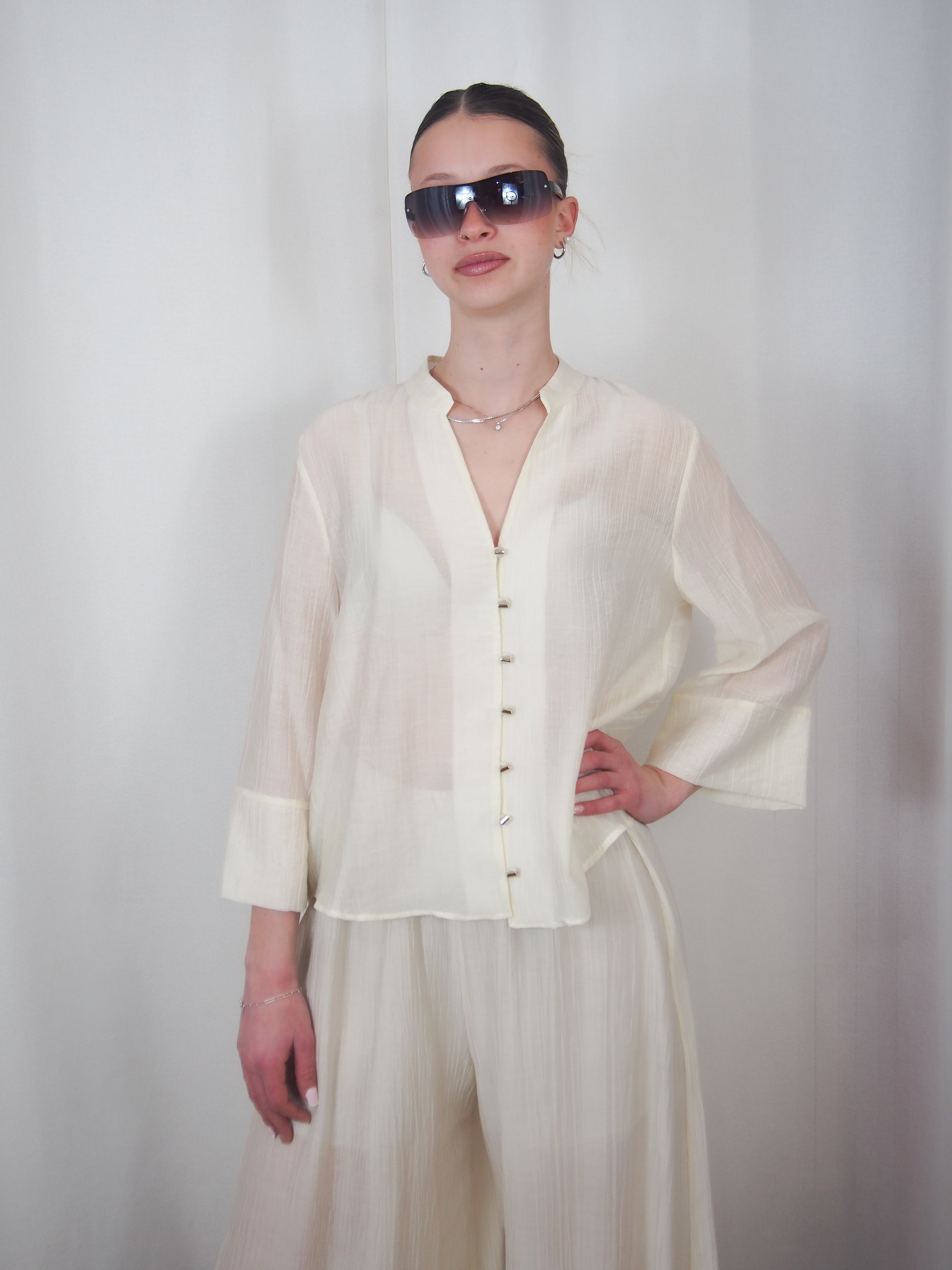 Camicia Bottoni Geometrici