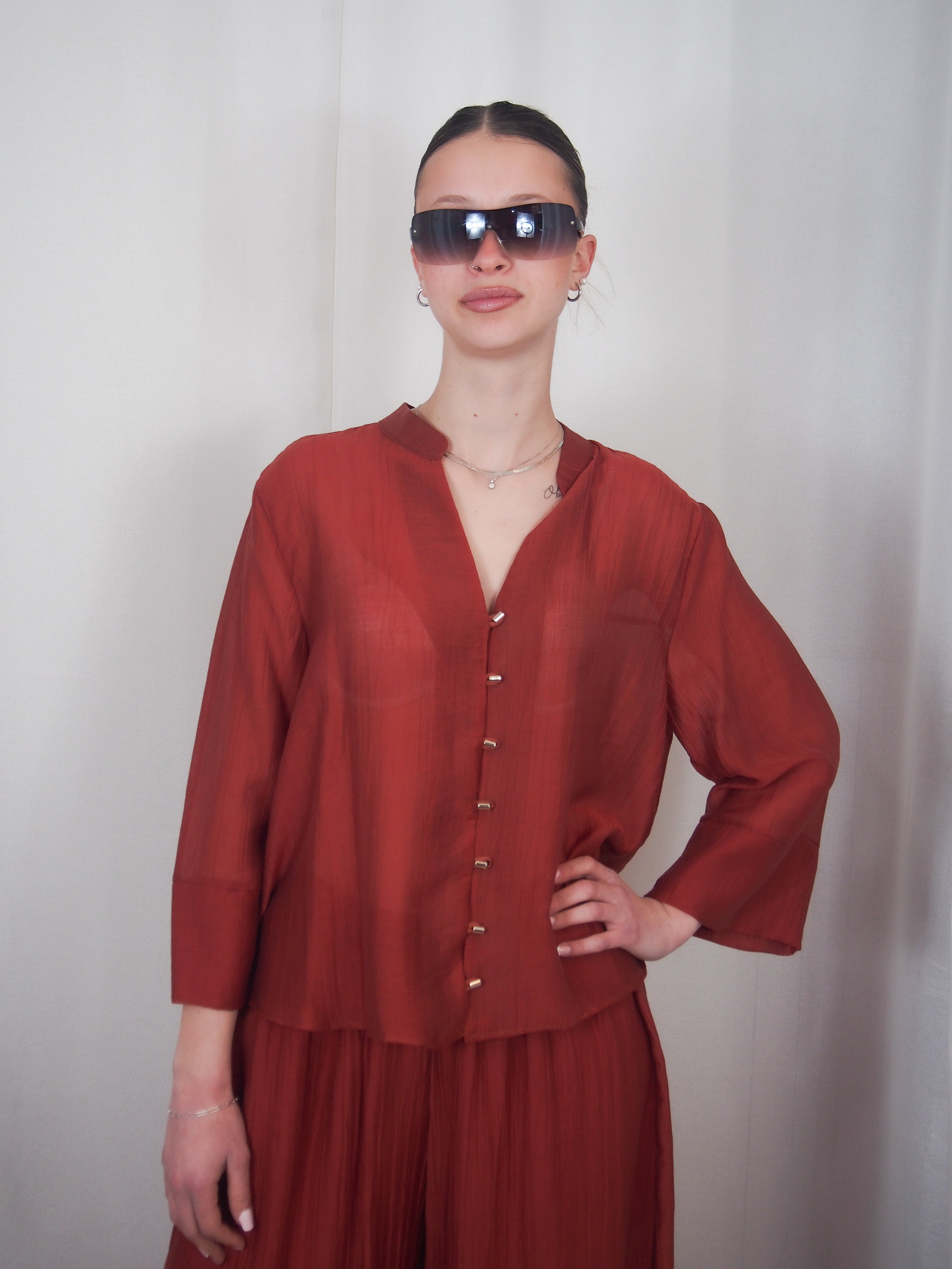 Camicia Bottoni Geometrici