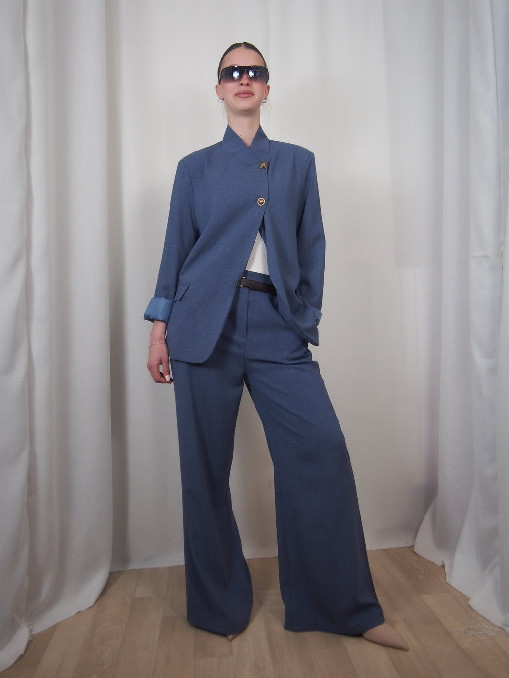 Blazer collo alla coreana