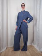 Blazer collo alla coreana