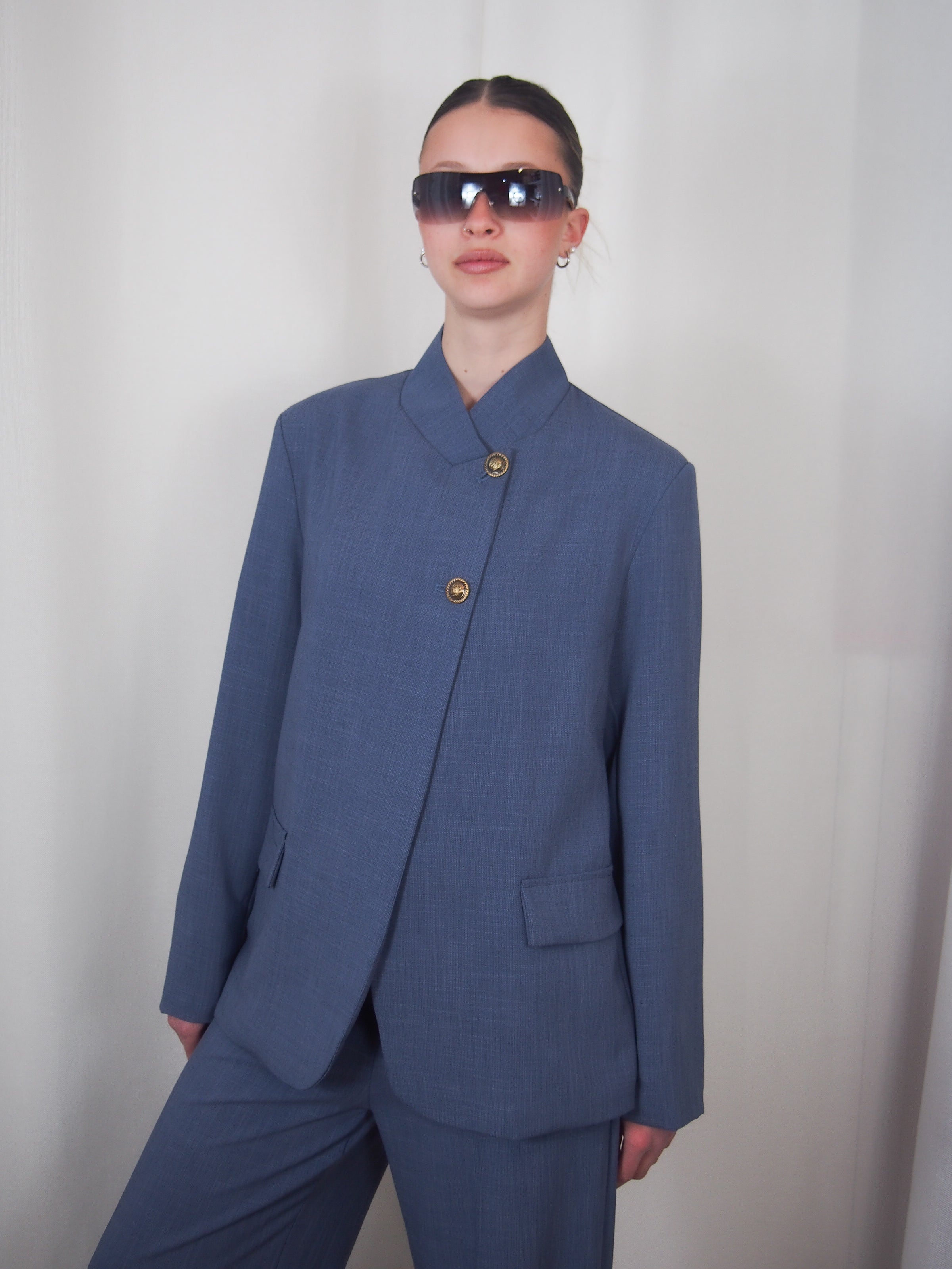 Blazer collo alla coreana