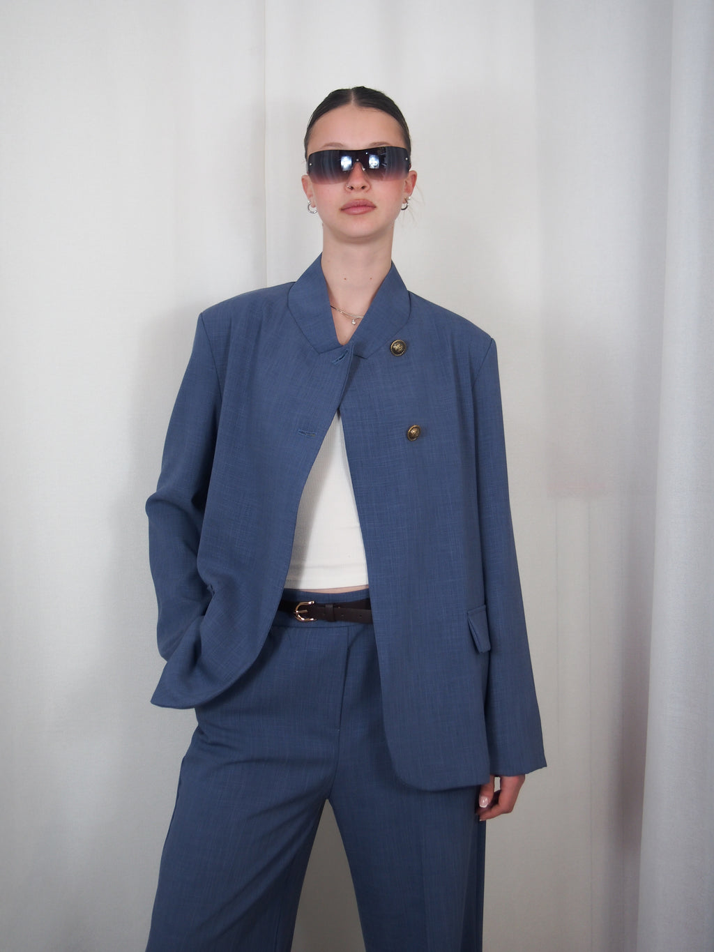 Blazer collo alla coreana