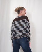 PULLOVER OVERSIZE DONNA RIGATO "CASUAL-CHIC" SUSY MIX