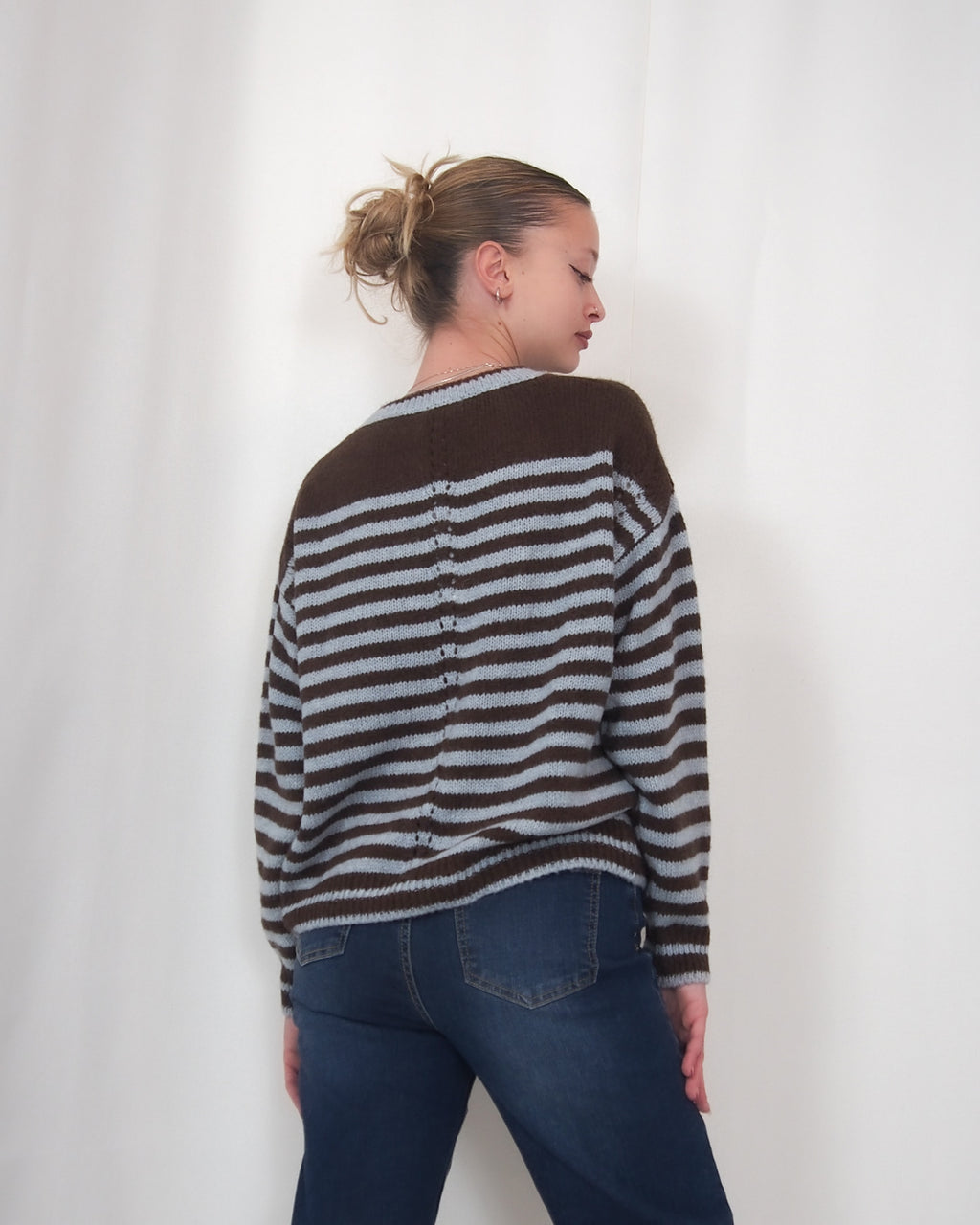 PULLOVER OVERSIZE DONNA RIGATO "CASUAL-CHIC" SUSY MIX
