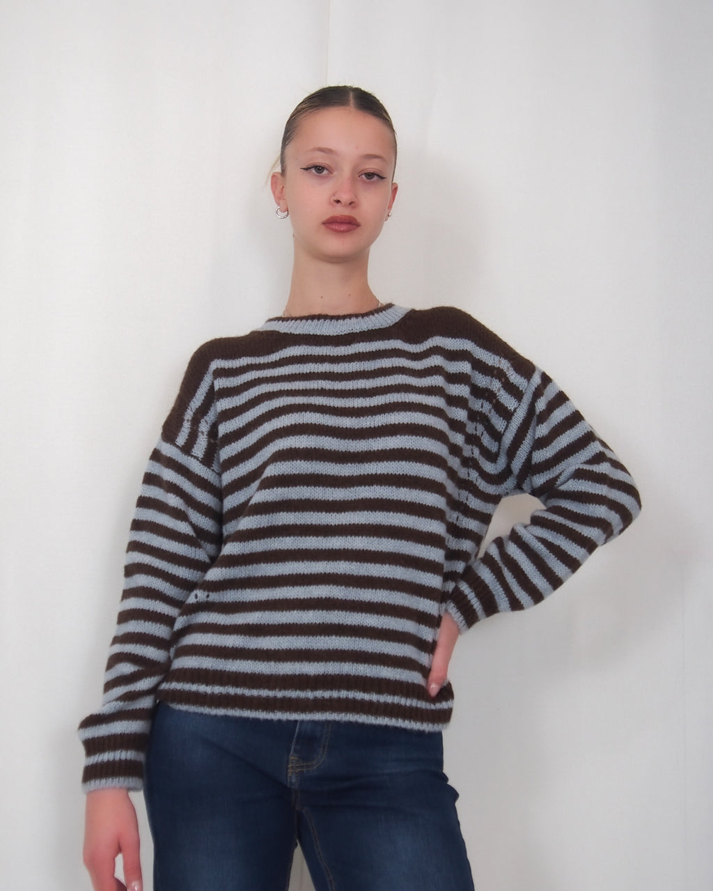 PULLOVER OVERSIZE DONNA RIGATO "CASUAL-CHIC" SUSY MIX