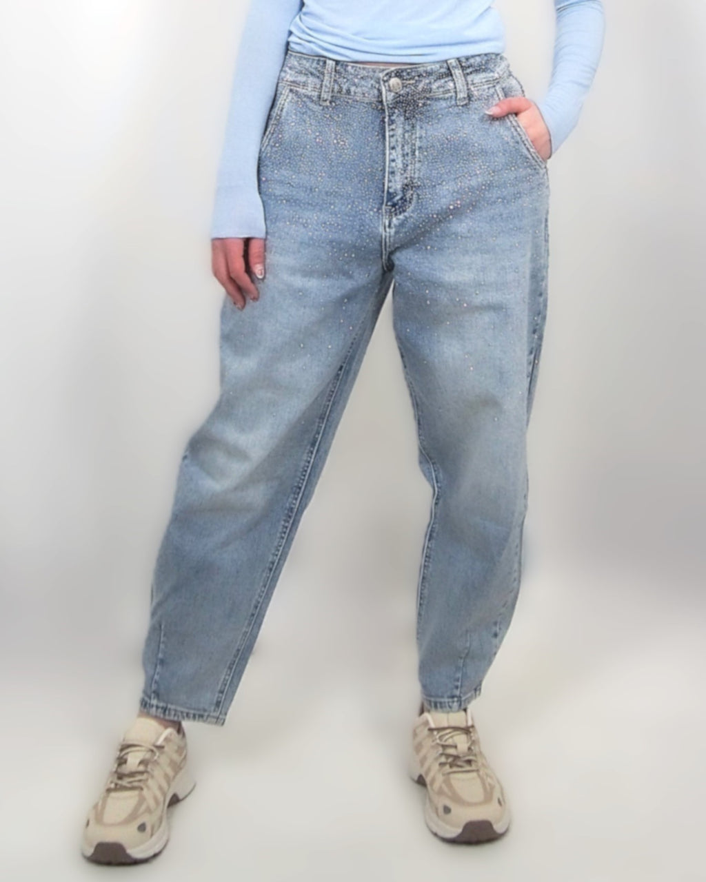 JEANS Donna impreziosito con stass