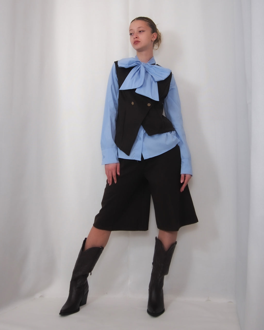 GILET ASIMMETRICO DOPPIOPETTO "COCO CHIC"