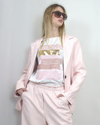 Blazer in ecopelle "pink"