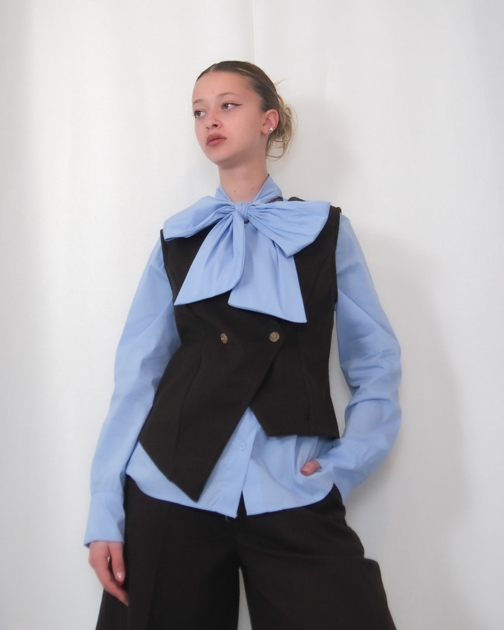 GILET ASIMMETRICO DOPPIOPETTO "COCO CHIC"