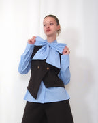 GILET ASIMMETRICO DOPPIOPETTO "COCO CHIC"