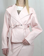 Giacca in ecopelle Rosa