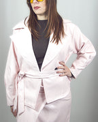 Giacca in ecopelle Rosa